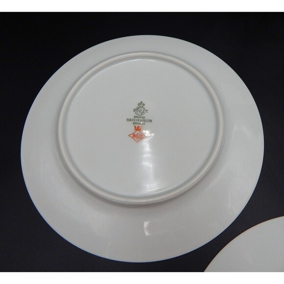 Tirschenreuth Bavaria The Elgin Salad Plates Set of 4 Germany 7-1/2 Inch Silver - Picture 10 of 12